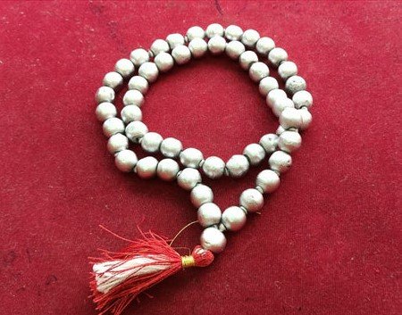Parad Mala 100% Original Mercury Made 54 Beads Mala / Mercury Mala