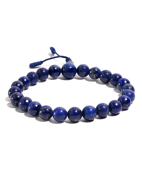 Tibetan Lapis Bead Wrist Mala