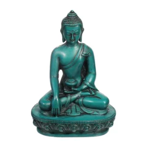 Buddha Turquoise Resin Statue - 5.5 in