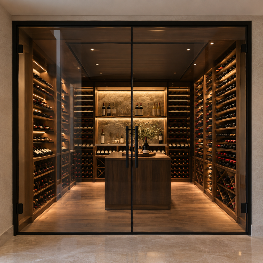 Wine Room Glass Doors
